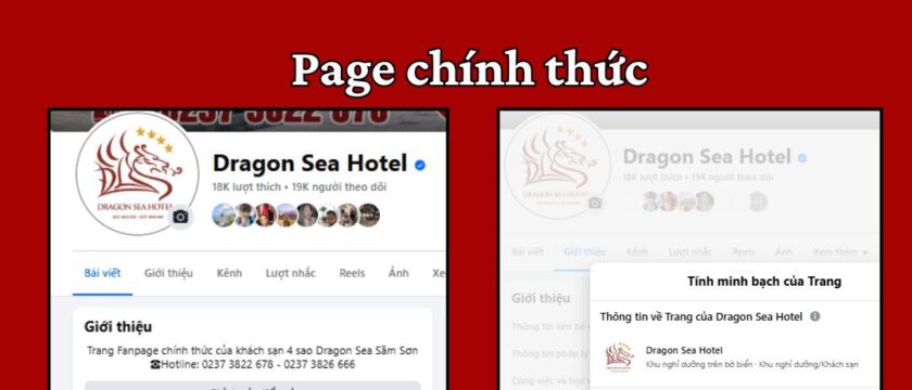 ✅ THÔNG BÁO: FANPAGE CHÍNH THỨC CỦA DRAGON SEA HOTEL ĐÃ CÓ TÍCH XANH!