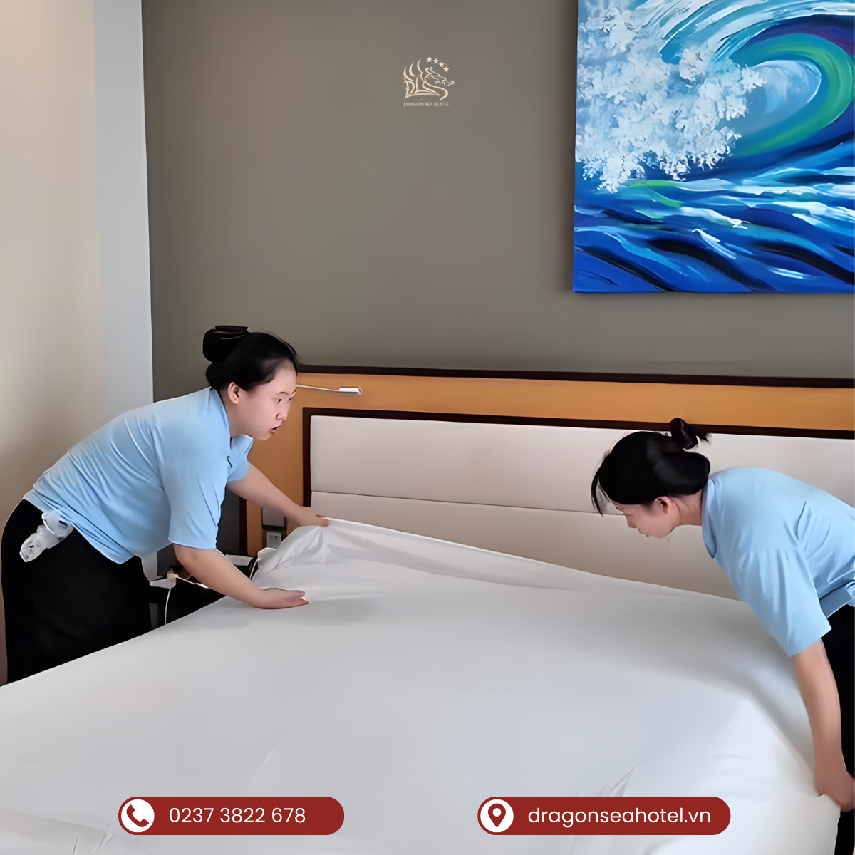 Đằng sau kỳ nghỉ trọn vẹn là sự tận tâm của bộ phận buồng phòng