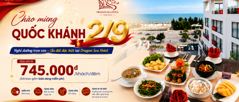 Quốc khánh 2/9 Sầm Sơn – Tặng vé nghệ thuật & pháo hoa